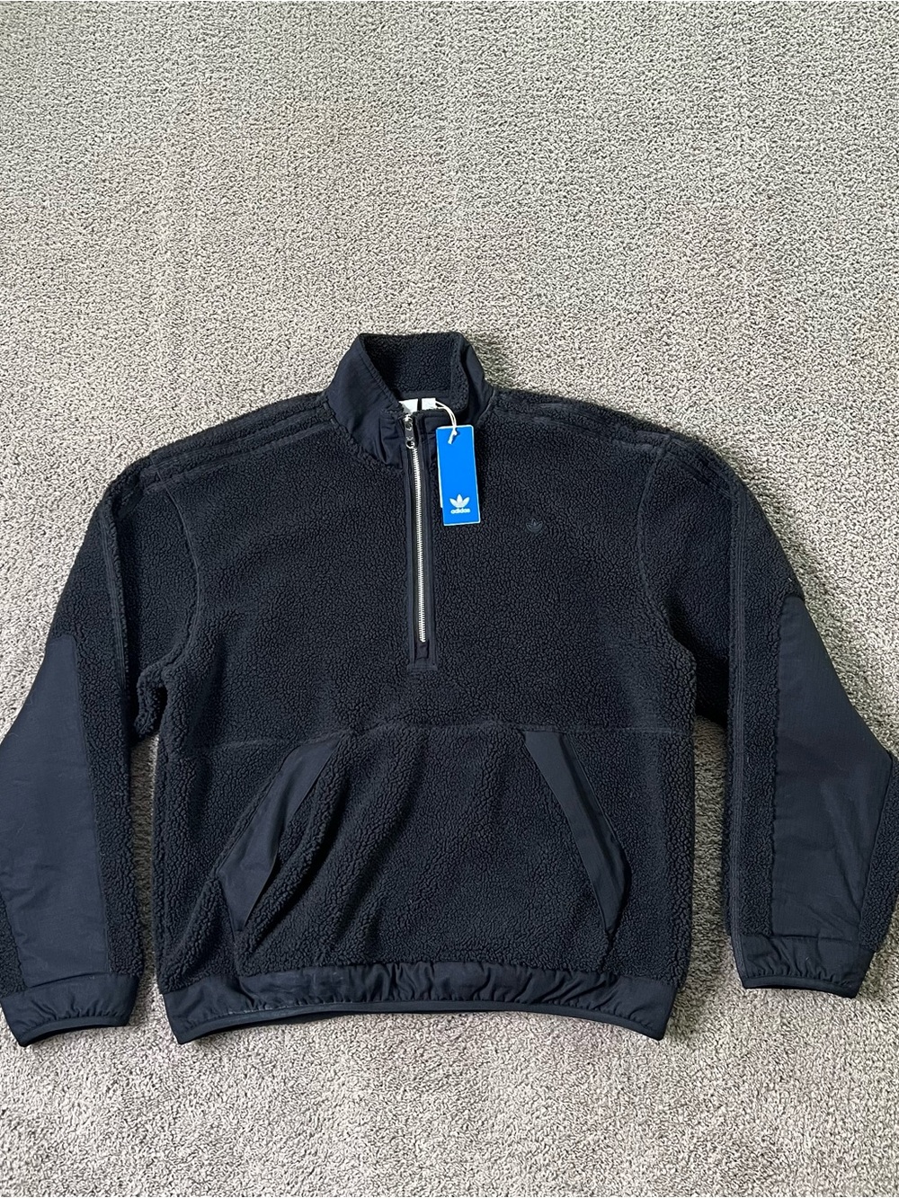 Adidas Originals Premium Essentials+ 1/2 Zip Top Men’s Size Medium